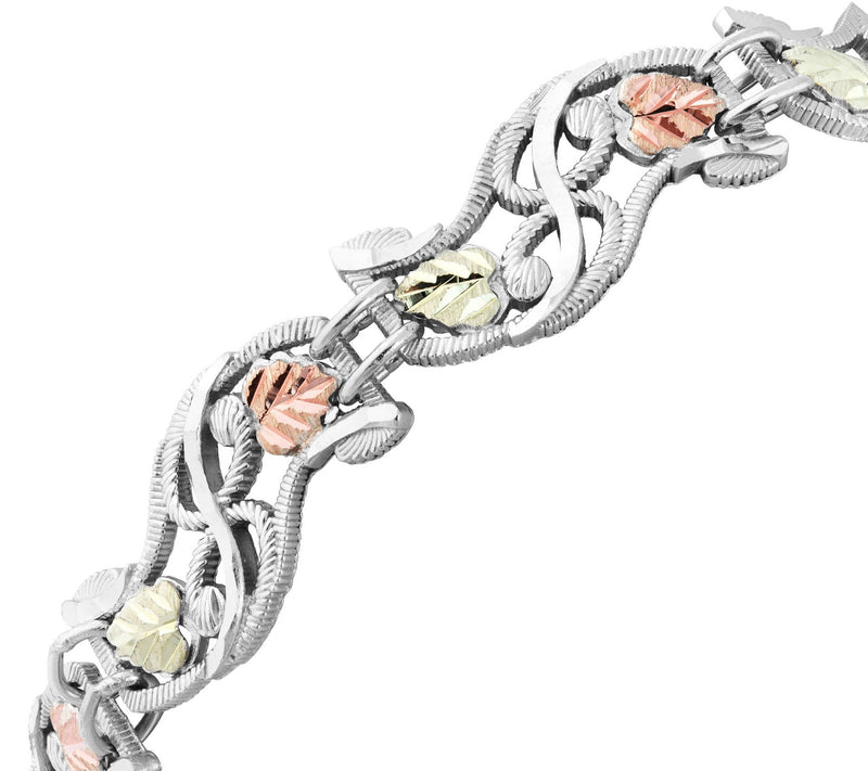 Black Hills Gold Leaf Bracelet Sterling/12K — View 2