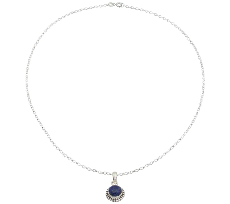 Novica Artisan Lapis Pendant with Chain — Main view