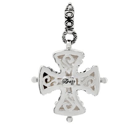 Barbara Bixby Sterling & 18K Yellow Gold CrossCharm — View 2