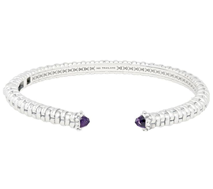 Tiffany Kay Studio Sterling Elite Amethyst Hing ed Cuff — Main view