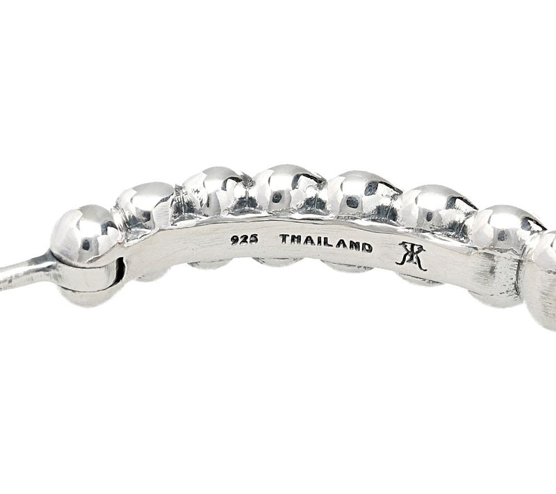 Tiffany Kay Stu dio Sterling He rringbone Oval Ho op Earrings — View 4
