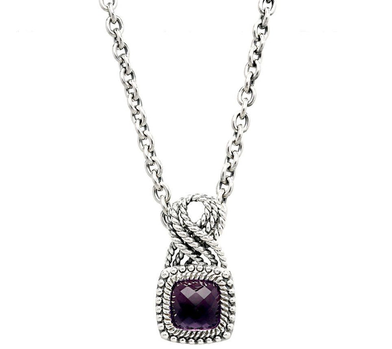 Tiffany Kay Studio Sterling Amethyst Pendant wi th Chain — Main view