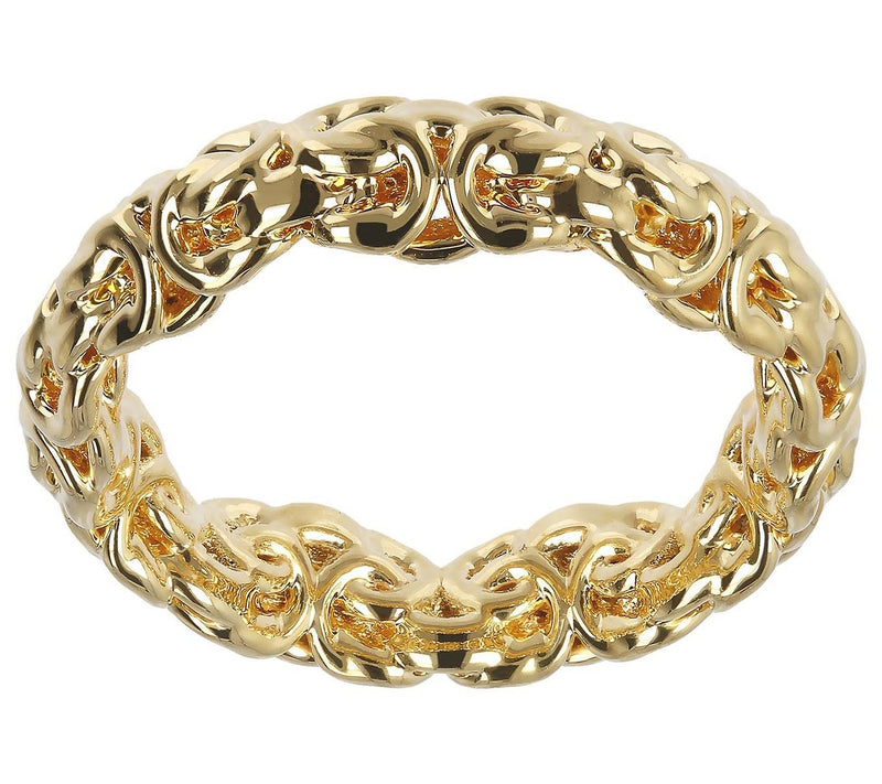 BellaOro Polished Byzantine Band Ring, 14K — View 5