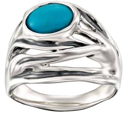 Hagit Sterling Turquoise Ring