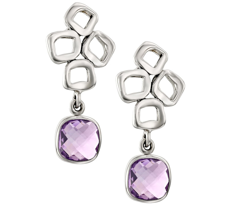 Hagit Sterling Gemstone Dangle Earrings — View 3