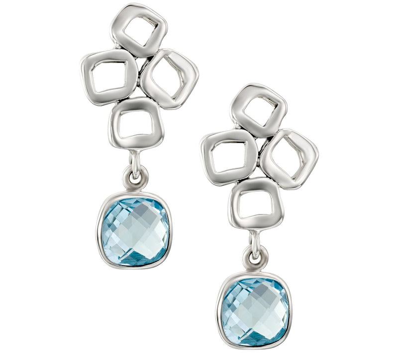 Hagit Sterling Gemstone Dangle Earrings — View 5