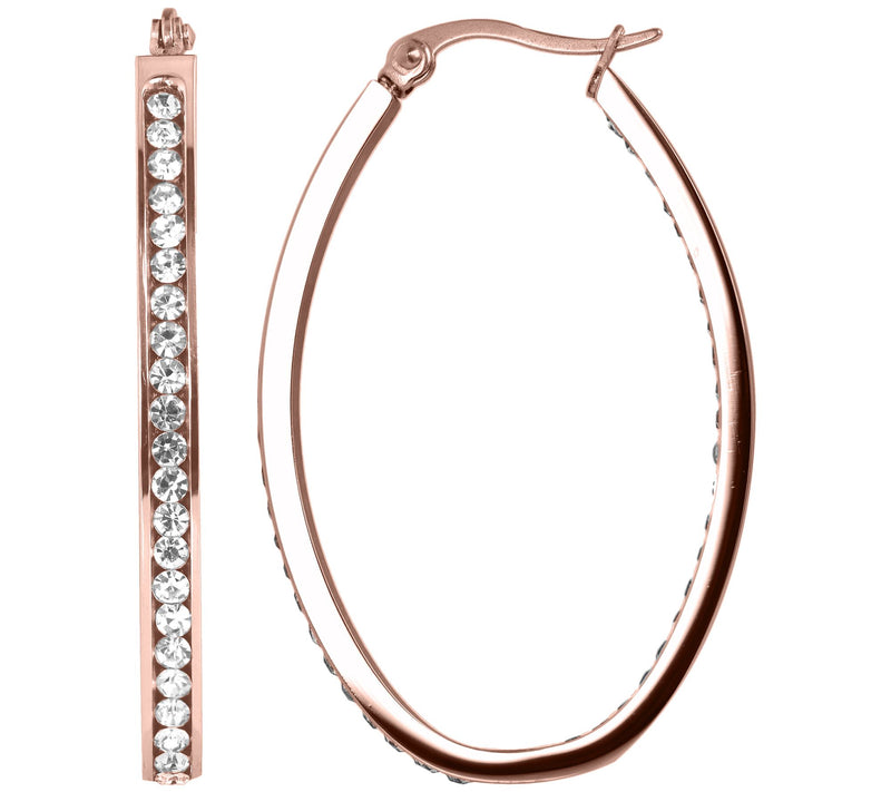 Steel by Design 1-1/2" Oval Inside Out Hoop — View 3