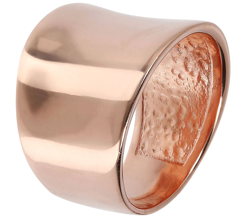 Bronzo Italia Graduated Polished Band Ring — View 8