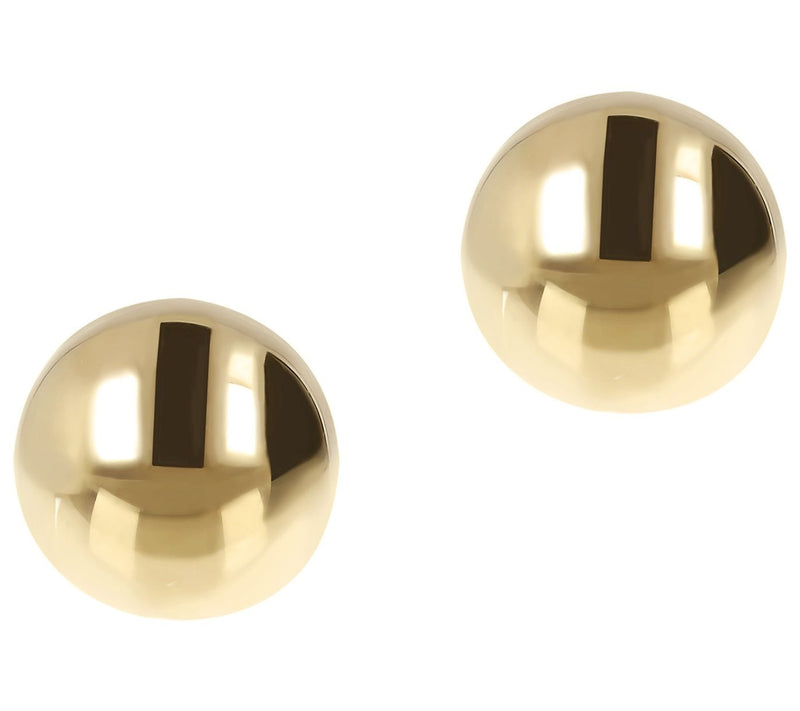 Veronese 18K Clad 12mm Round Bead Earrings — Main view