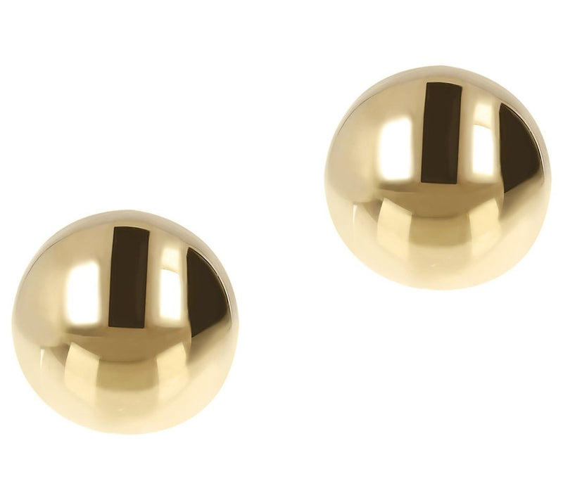 Veronese 18K Clad 8mm Round Bead Earrings — View 3