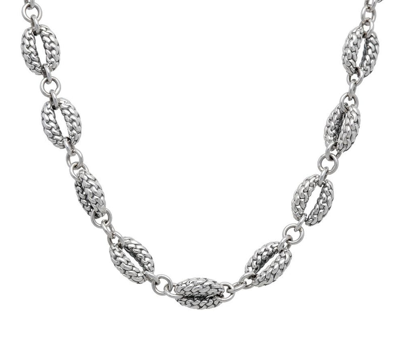 Tiffany Kay Studio Sterling Purl Knit Station N ecklace — Main view