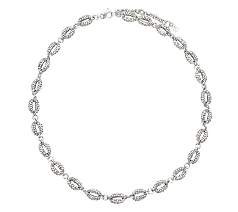 Tiffany Kay Studio Sterling Purl Knit Station N ecklace — View 2
