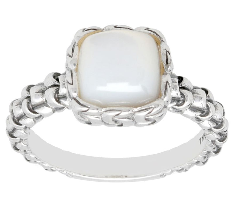 Tiffany Kay Stu dio Purl Knit T extured Gemston e Ring — View 3