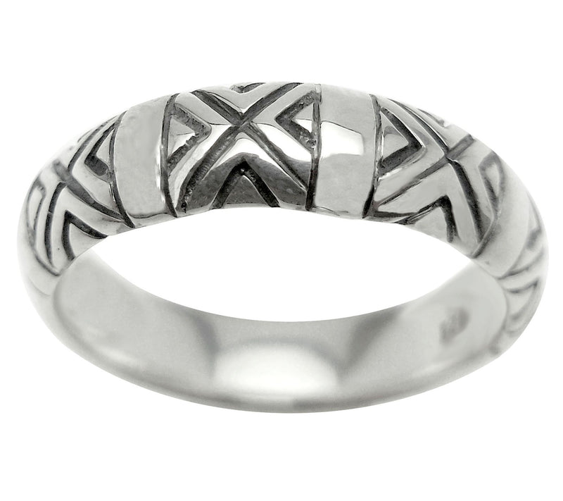Sterling Textured Band Ring — Main view