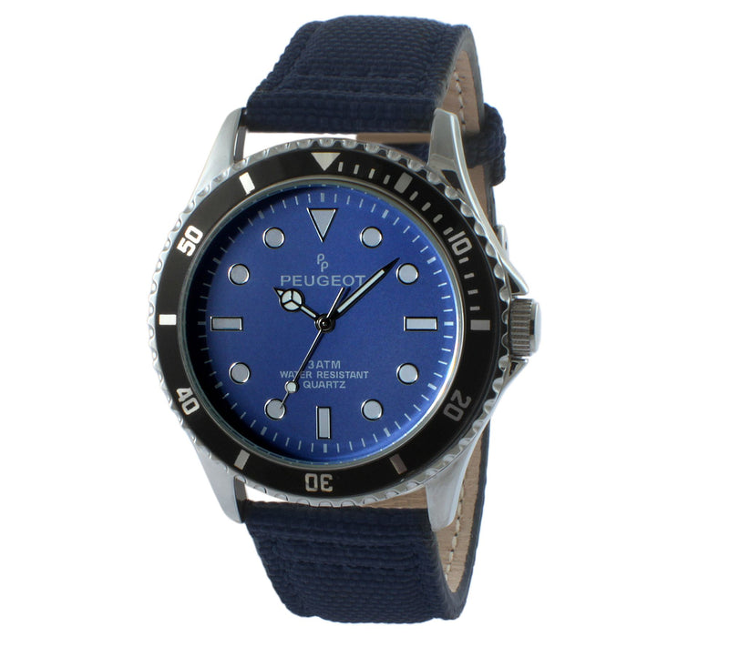 Peugeot Men's Sport Watch with Canvas Band — View 5