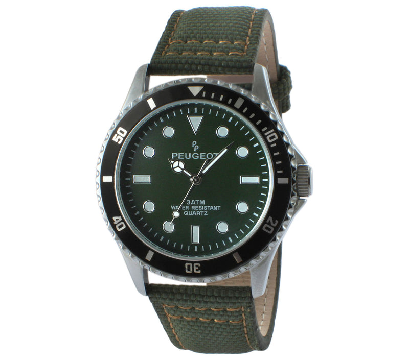 Peugeot Men's Sport Watch with Canvas Band — View 7