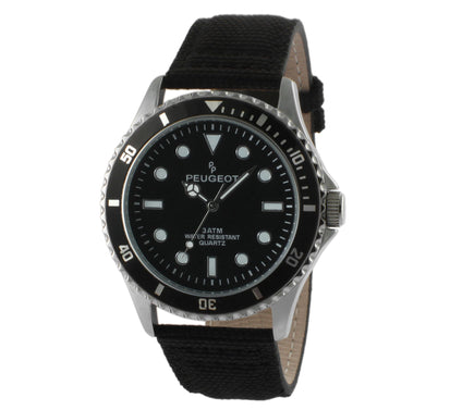 Peugeot Men's Sport Watch with Canvas Band
