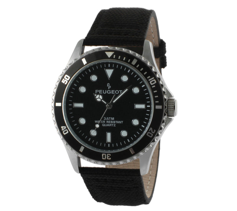 Peugeot Men's Sport Watch with Canvas Band — Main view