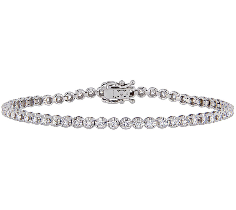 Affinity 1.65 cttw Diamond Tennis Bracelet, 14K — Main view