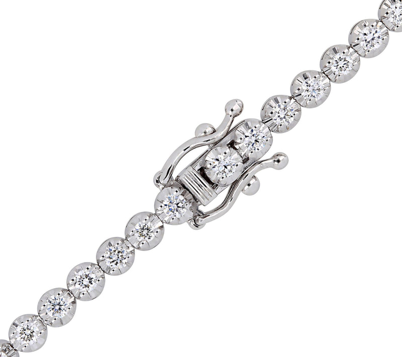 Affinity 1.65 cttw Diamond Tennis Bracelet, 14K — View 2
