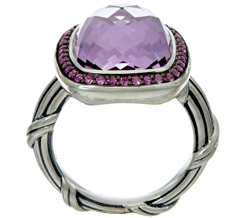 Peter Thomas Roth Sterling 7.70 ct Amethyst Cocktail Ring — View 3