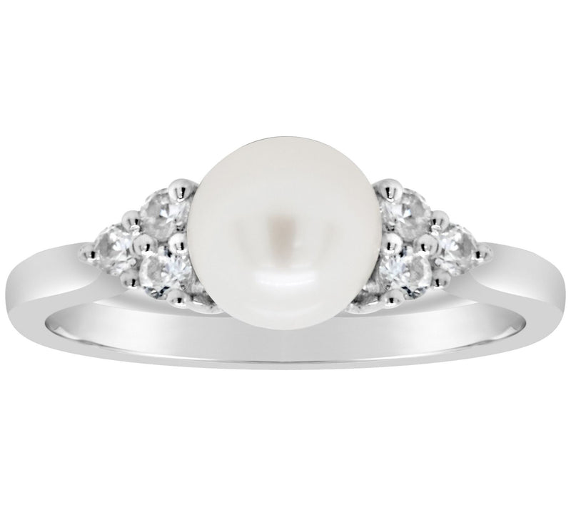 Affinity Gems Round Gemstone or Cultured PearlRing, Sterling — View 9