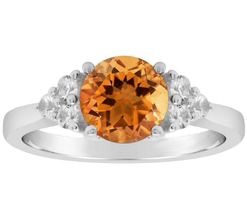 Affinity Gems Round Gemstone or Cultured PearlRing, Sterling — View 3
