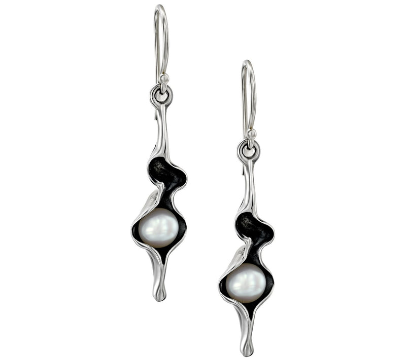 Hagit Sterling "Pea in a Pod" Cultured Pearl Earrings — View 7