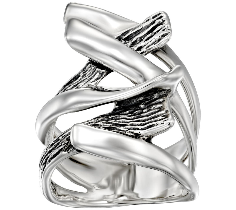 Hagit Sterling Organic Bypass Ring — Main view