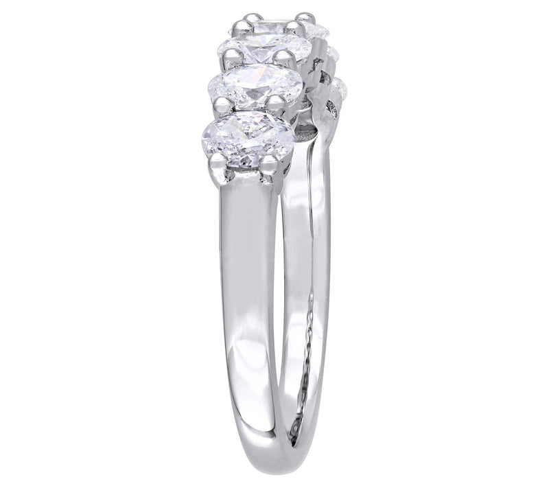 Affinity Oval Diamond Band Ring, 14K 1.30 cttw — View 2