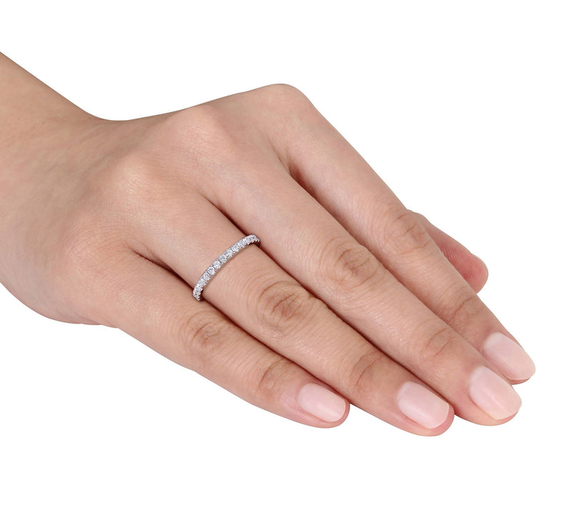 Affinity Diamond Eternity Ring, 14K 9/10 cttw — View 3
