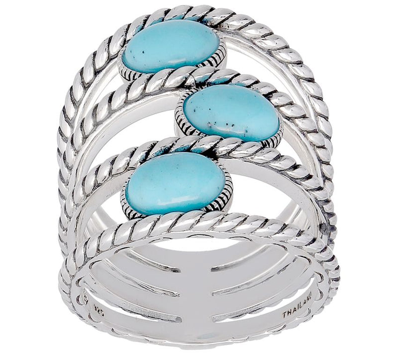 Elyse Ryan Sterling Turquoise Ring — Main view
