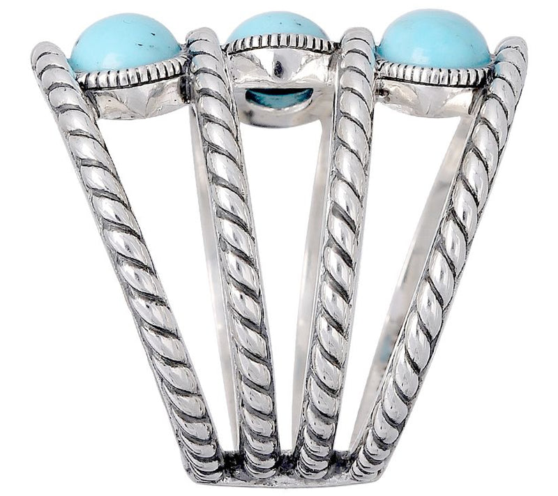 Elyse Ryan Sterling Turquoise Ring — View 3