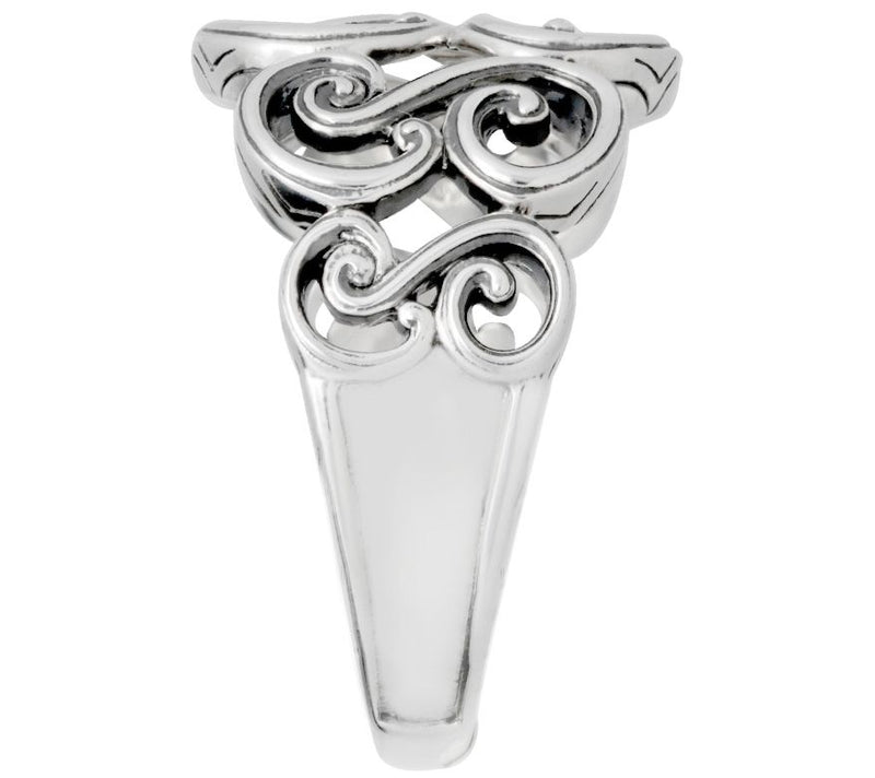 Elyse Ryan Sterling Scroll Ring — View 3