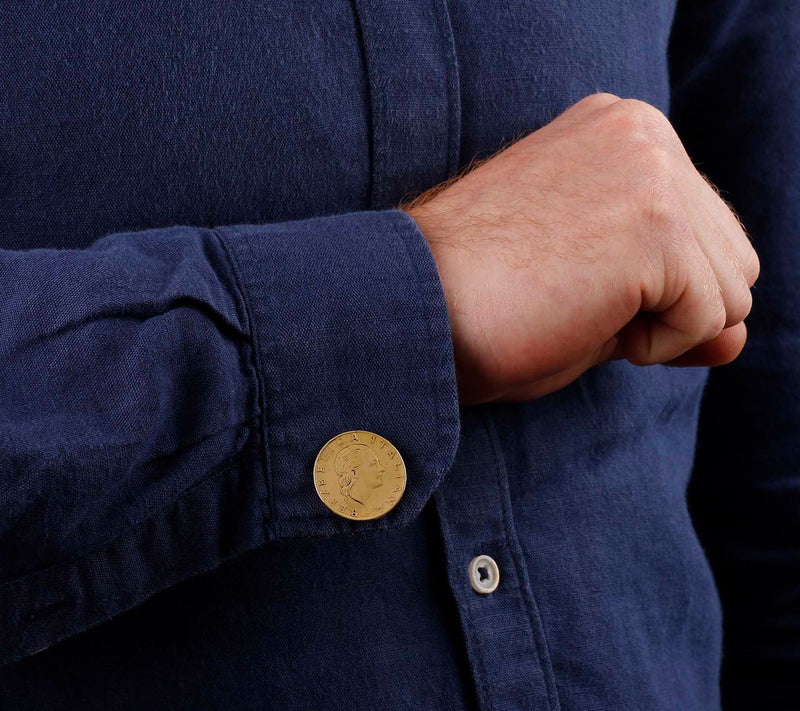 Steel By Design 200-Lire Cuff Links — View 6