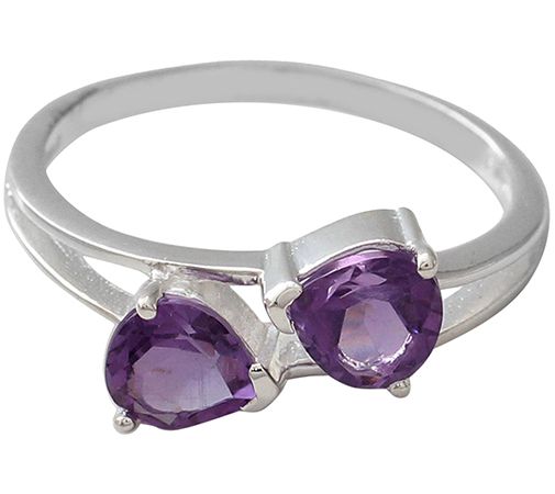 Novica Artisan Crafted Sterling 1.50 cttw A methyst Ring — Main view