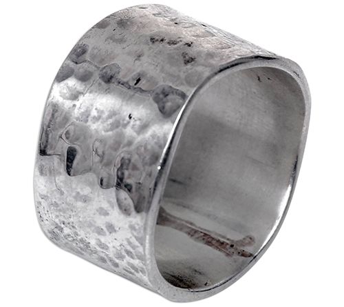 Novica Artisan Crafted Sterling Wide Band Ring — View 2