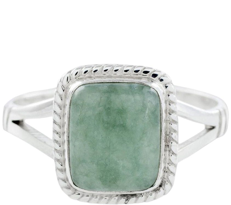 Novica Artisan Crafted Sterling Jade Ring — View 2