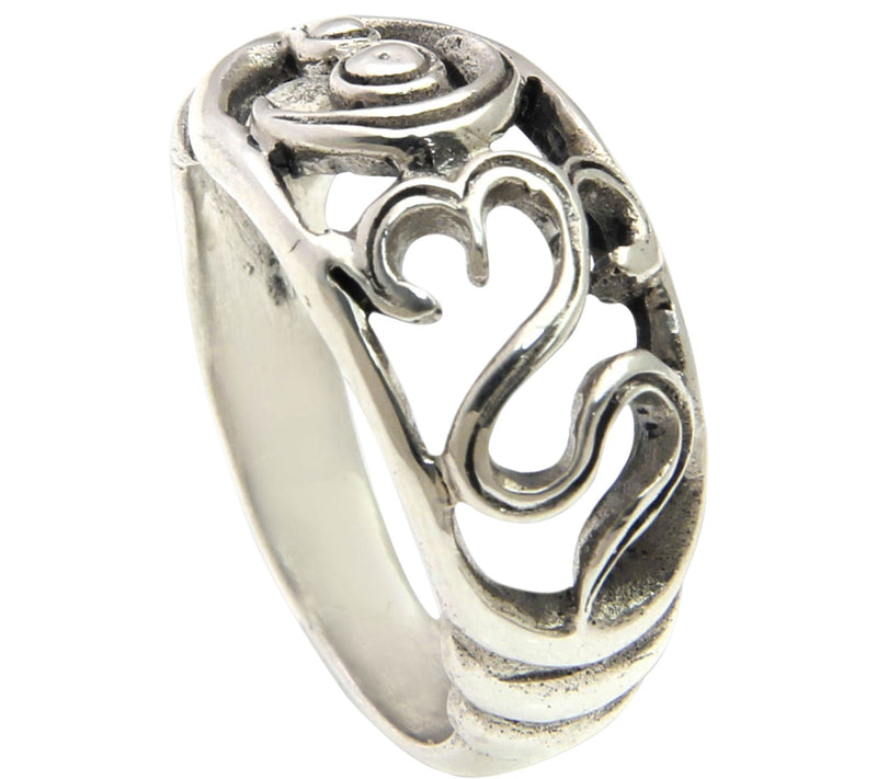 Novica Artisan Crafted Sterling Openwork Band Ring — View 2