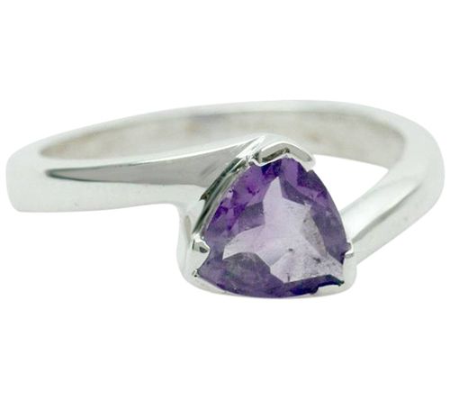 Novica Artisan Crafted Sterling 1.50 ct Ame thyst Ring — Main view