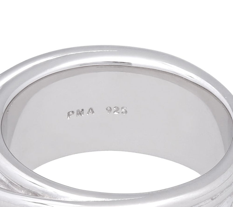 Sterling Overlapping Wide Band Ring — View 4