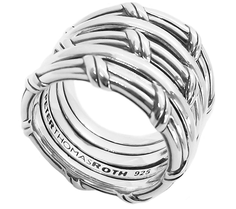 Peter Thomas Roth Sterling Hudson Stacked Fan Ring — View 2
