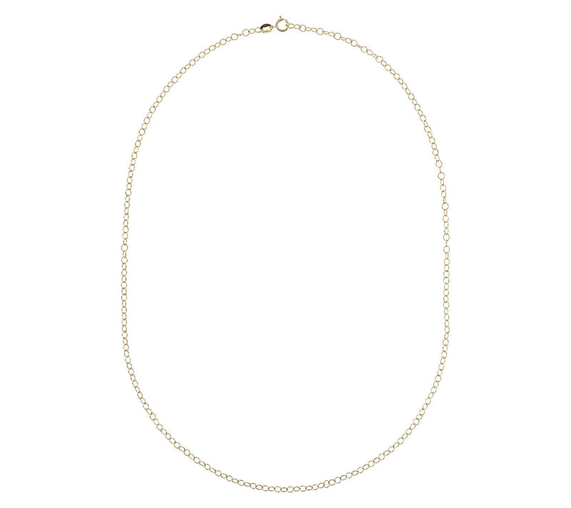 Italian Gold 18" Torchon Oval Link Chain Necklace, 14K — View 4