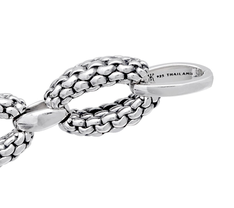 Tiffany Kay Studio Sterling Purl Knit Link Brac elet — View 5