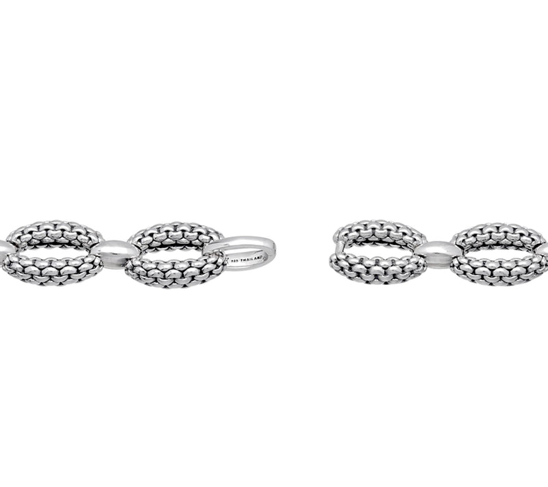 Tiffany Kay Studio Sterling Purl Knit Link Brac elet — View 4