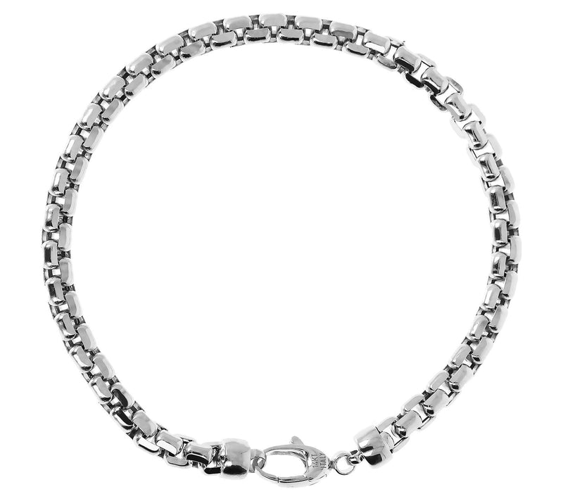 Italian Gold 8" Round Box Chain Bracelet, 14 K10.5g — View 5
