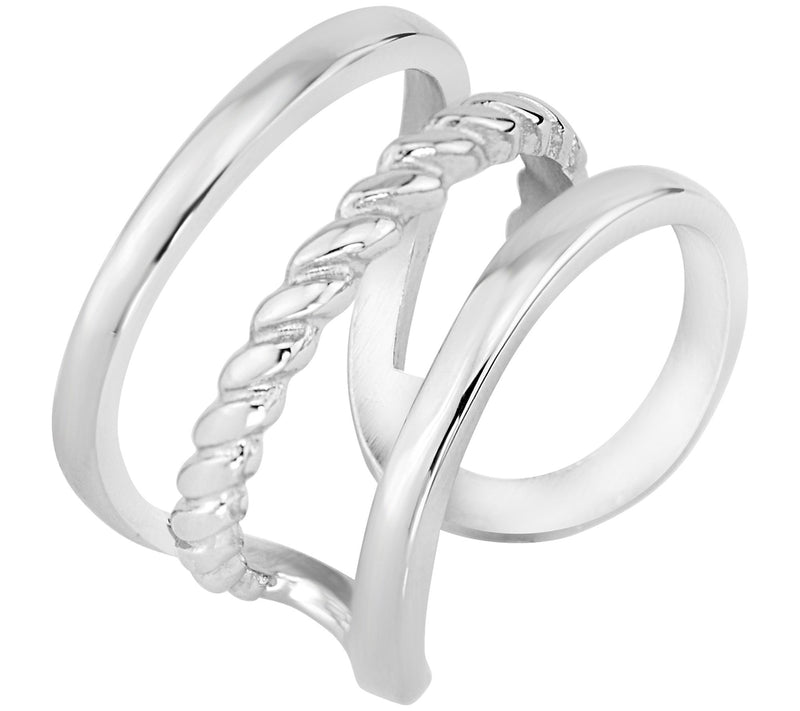 Steel by Design Openwork Ring — View 3