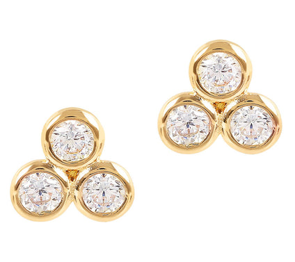 Diamonique 0.30 cttw Bezel Set Stud Earrings