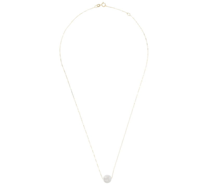 EternaGold Cultured Pearl Adjustable Neckl ace, 14K Gold — View 6