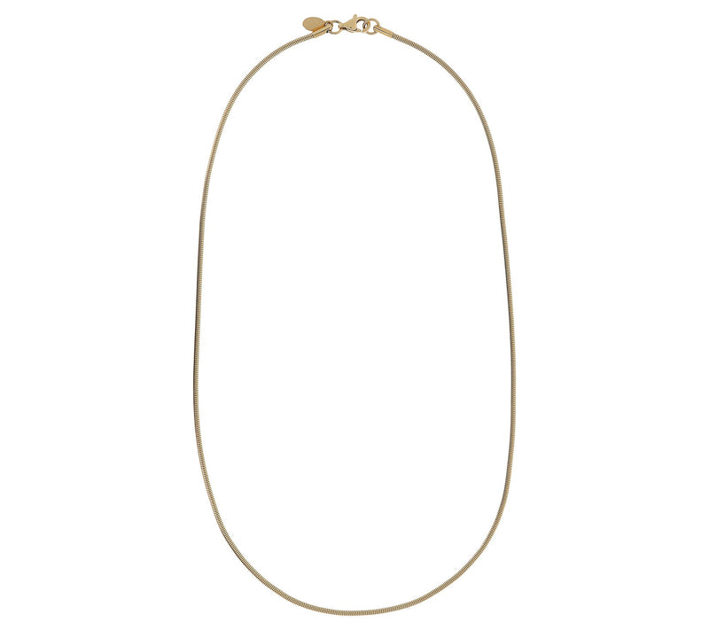 Steel by Design 20" Polished Snake Chain Necklae — View 8